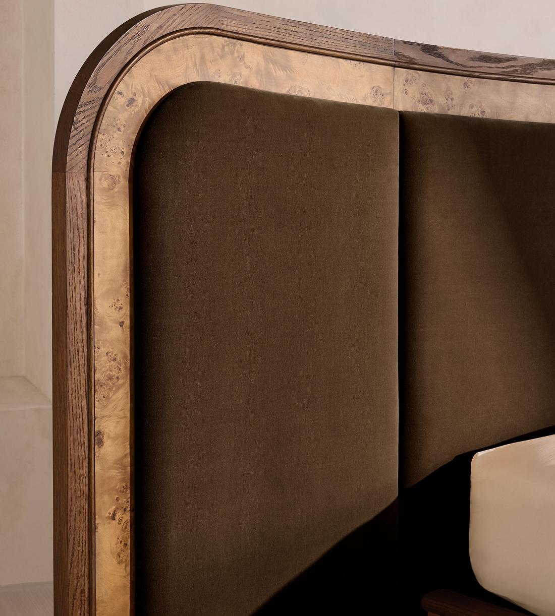 Alana Bed - Queen - Velvet - Chocolate - US - Images - Image 3