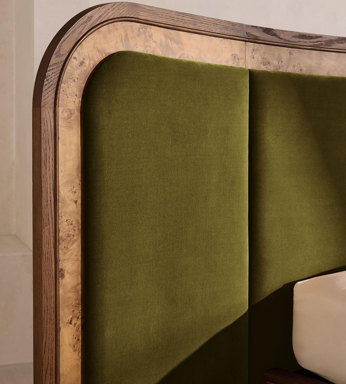 Alana Bed - Queen - Velvet - Olive - US - Images - Image 3