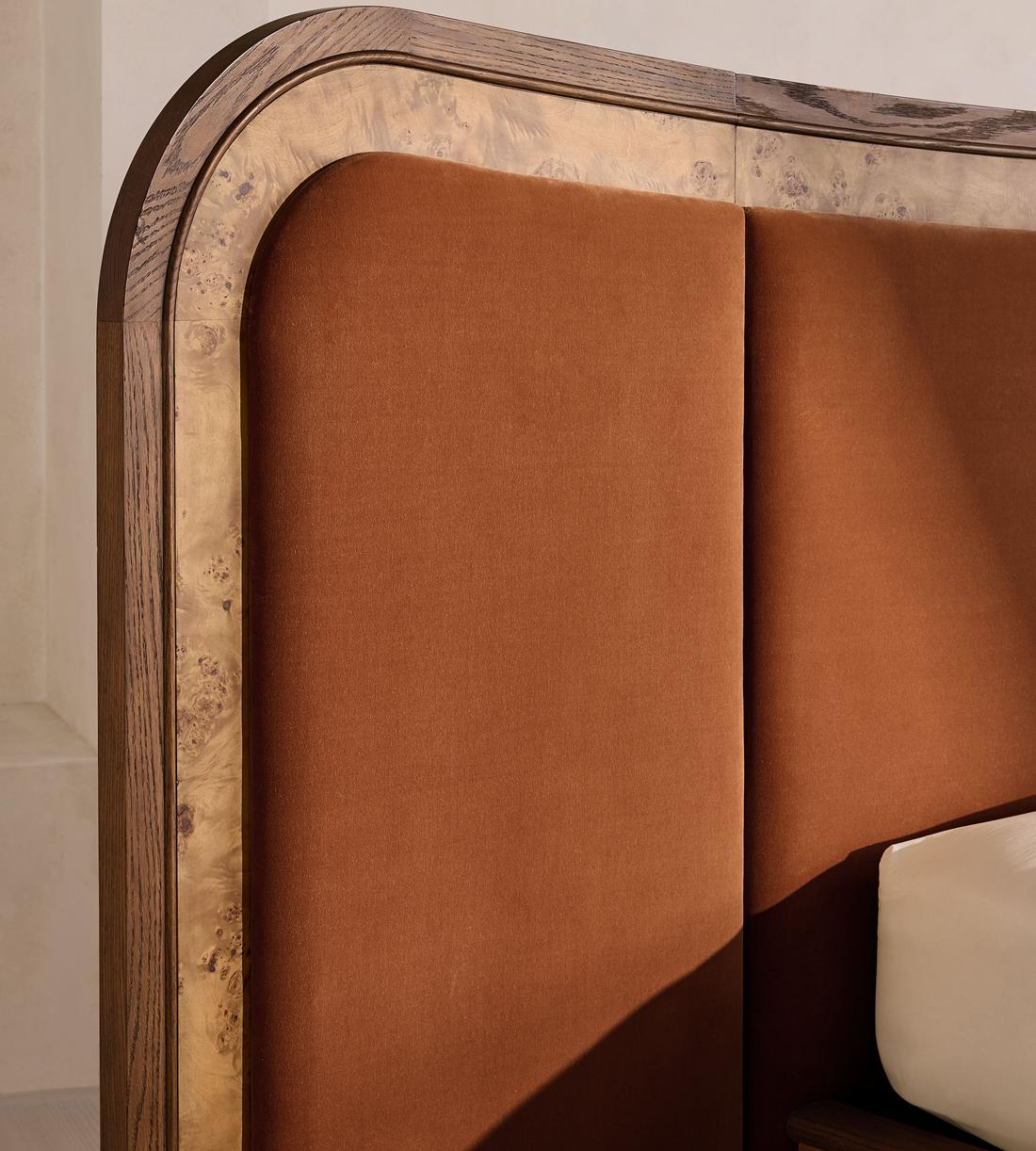 Alana Bed - Queen - Velvet - Cinnamon - US - Images - Image 3
