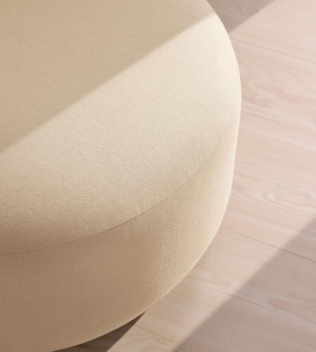 Aline Ottoman - Linen - Bisque - US - Images - Image 3