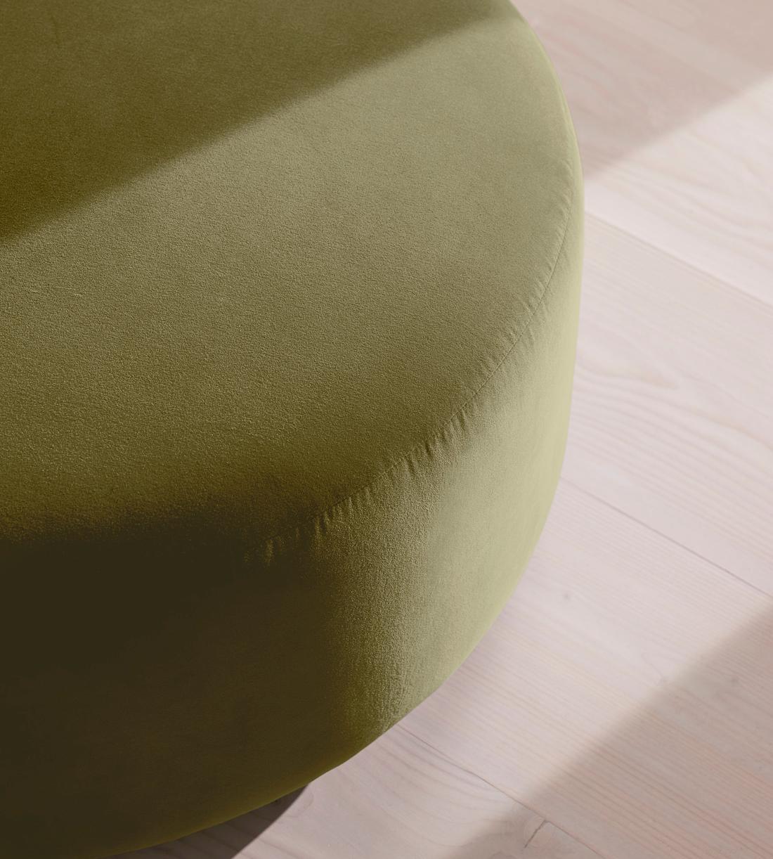 Aline Ottoman - Velvet - Lichen - Image 3