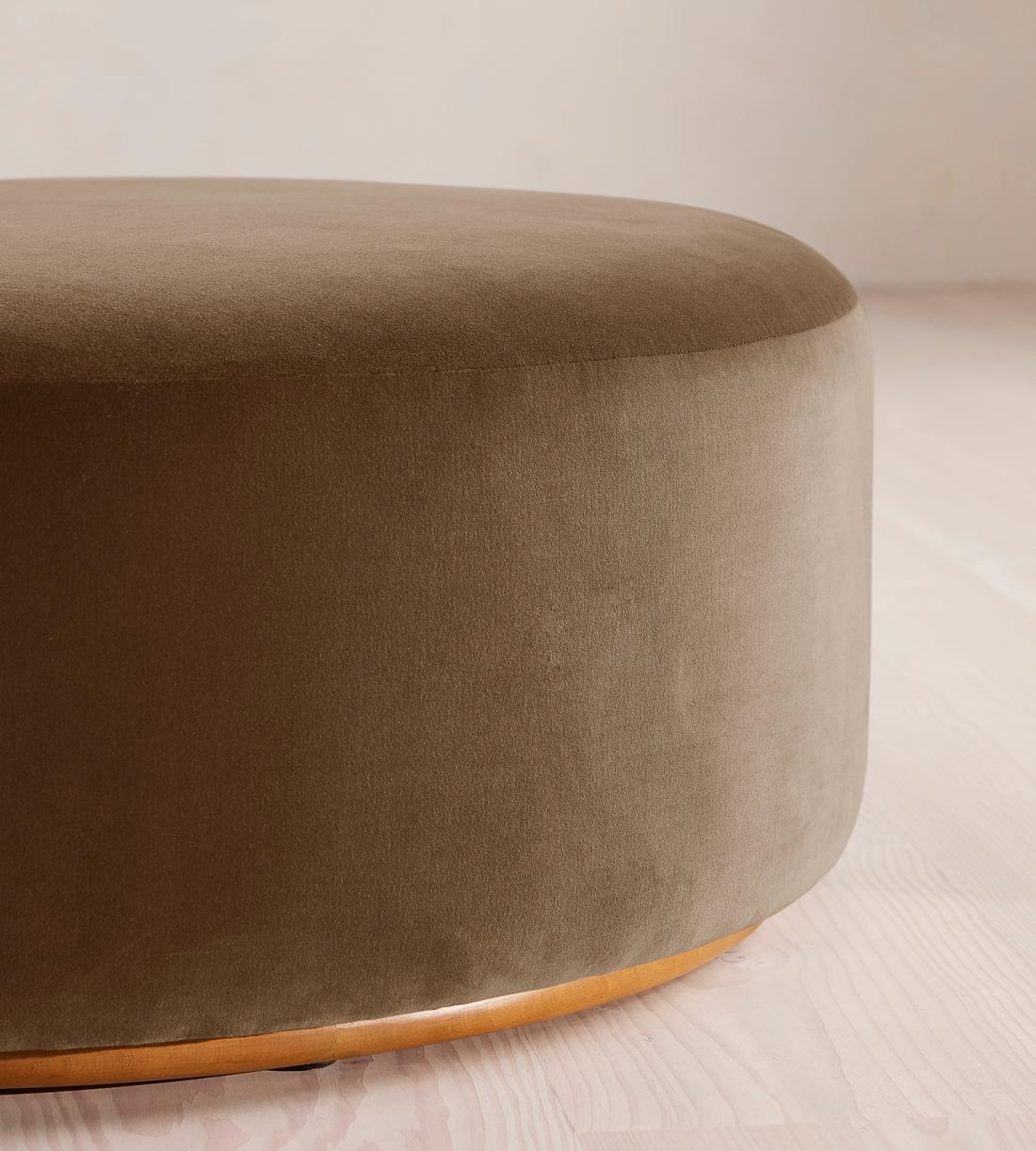 Aline Ottoman - Velvet - Truffle - UK - Image 2