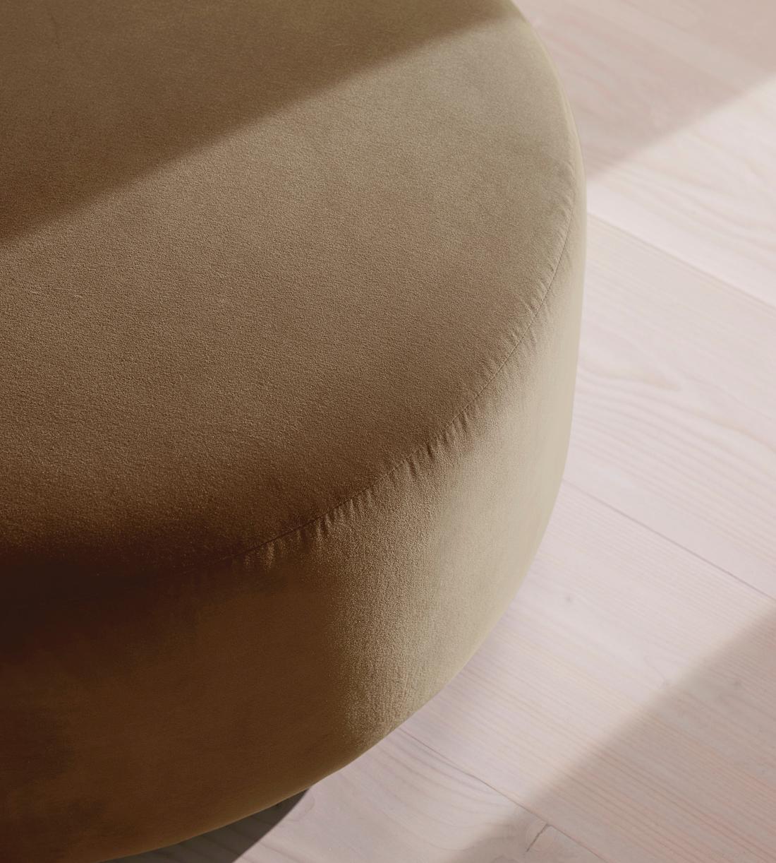 Aline Ottoman - Velvet - Truffle - UK - Image 3