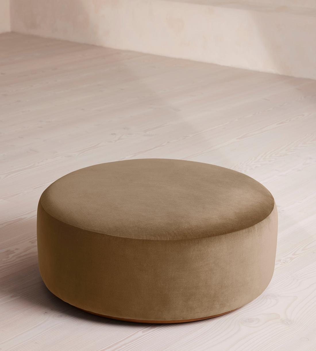 Aline Ottoman - Velvet - Truffle - US - Listing - Image 2