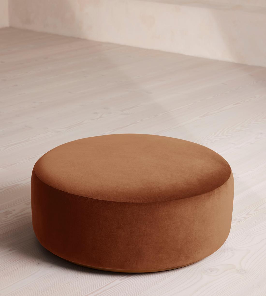 Aline Ottoman - Velvet - Cinnamon - US - Listing - Image 2