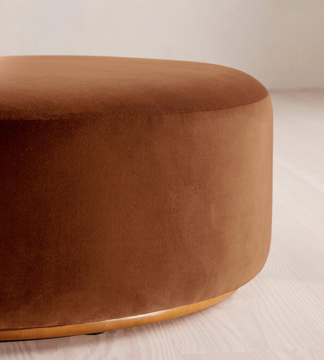 Aline Ottoman - Velvet - Cinnamon - US - Images - Image 3