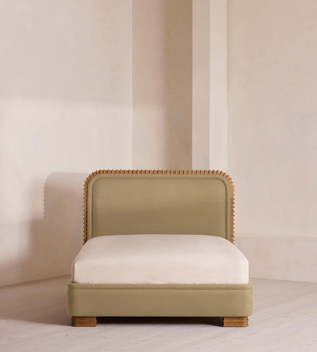 Angus Bed - King - Linen - Wheat - Listing - Image 2