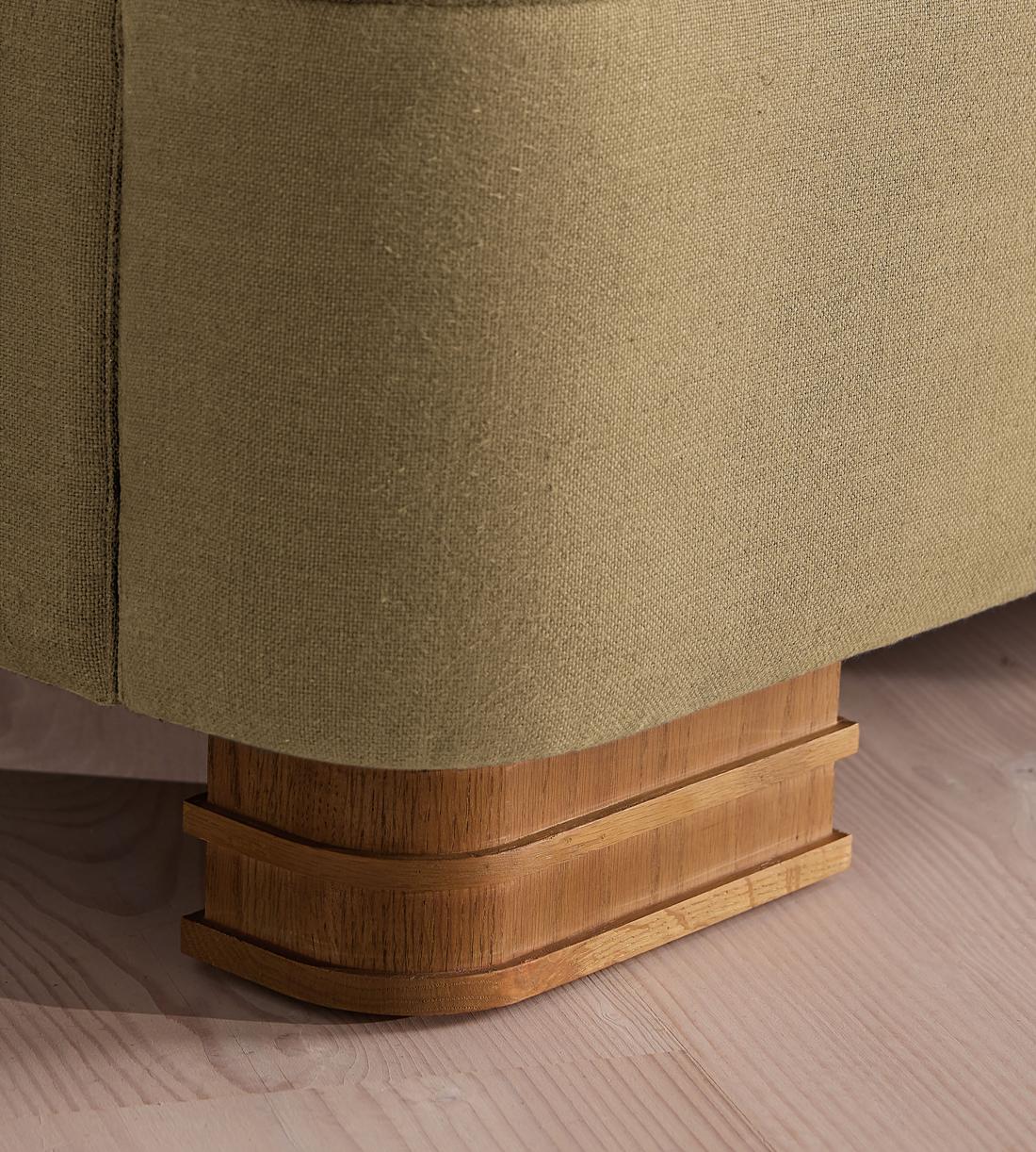 Angus Bed - King - Linen - Wheat - Images - Image 5