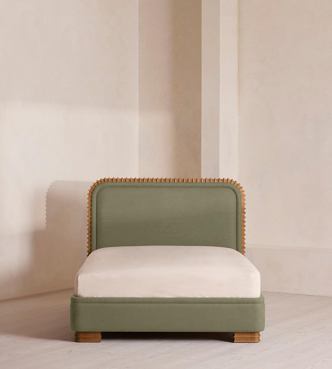 Angus Bed - King - Linen - Sage - US - Listing - Image 2