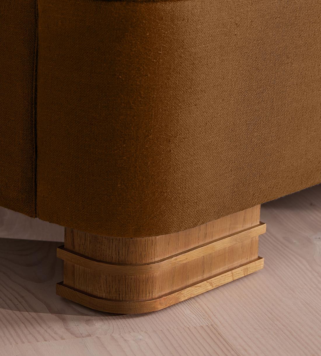 Angus Bed - King - Linen - Terracotta - UK - Images - Image 5