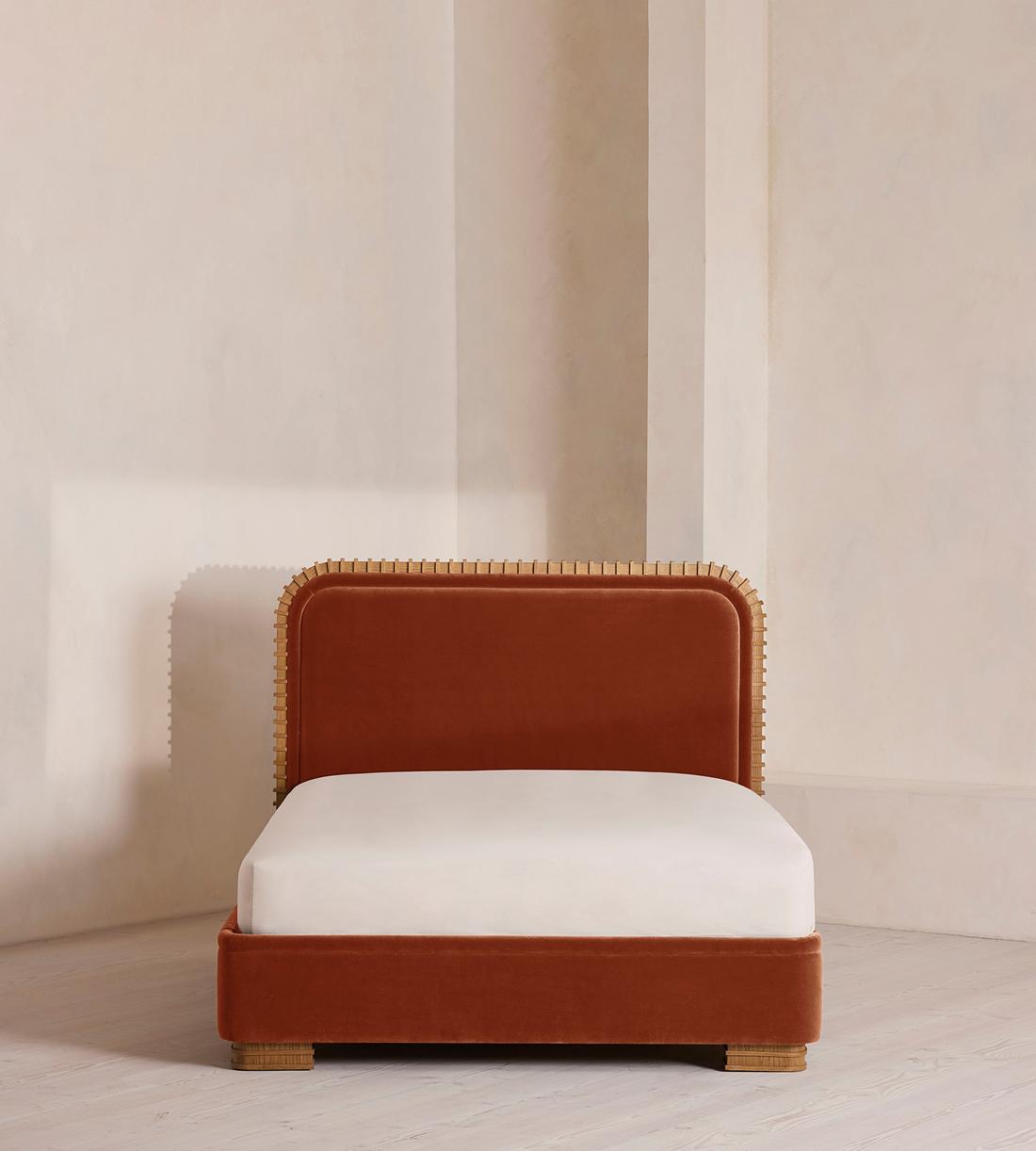 Angus Bed - King - Velvet - Rust - US - Listing - Image 2