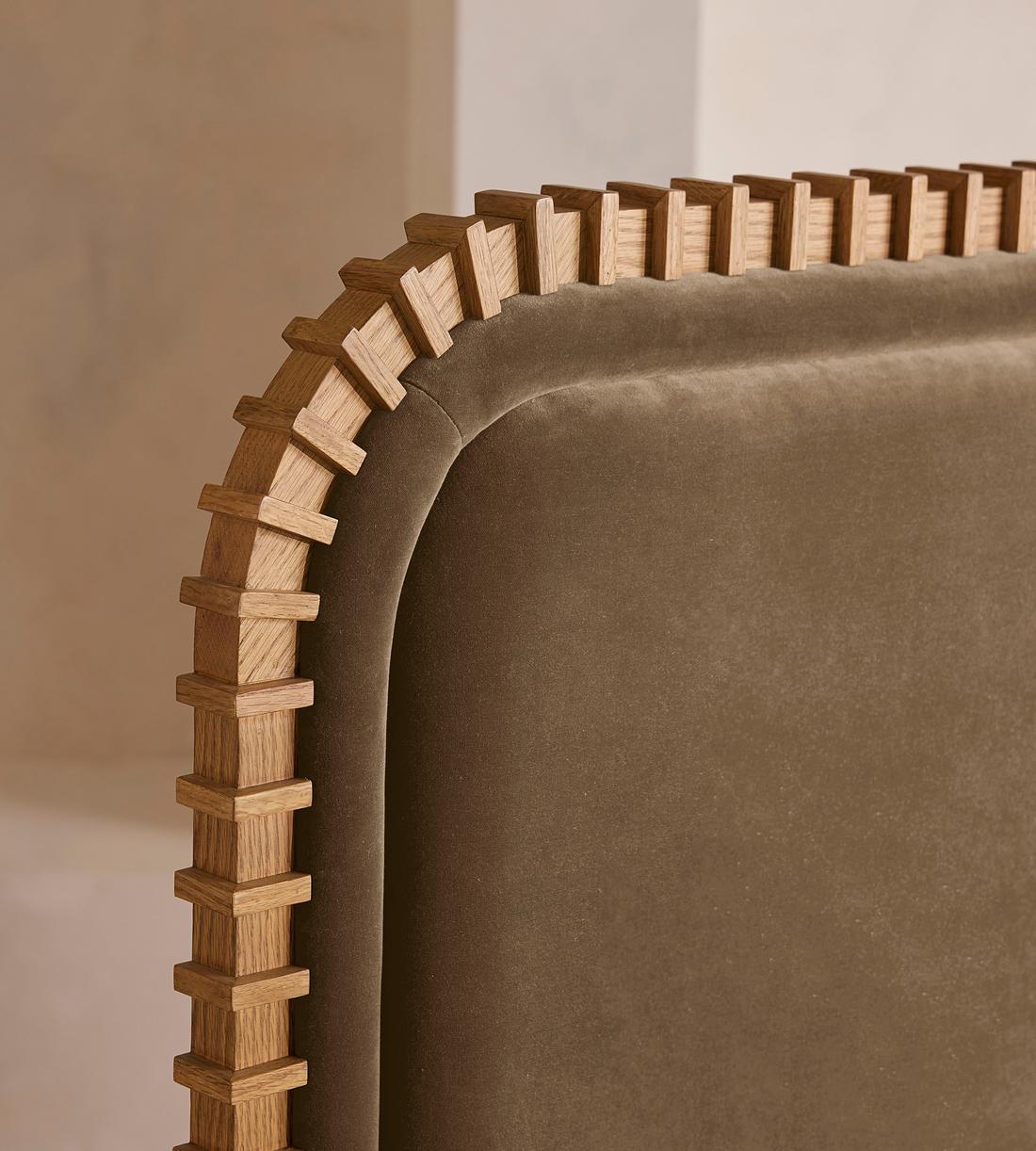 Angus Bed - King - Velvet - Truffle - US - Images - Image 3