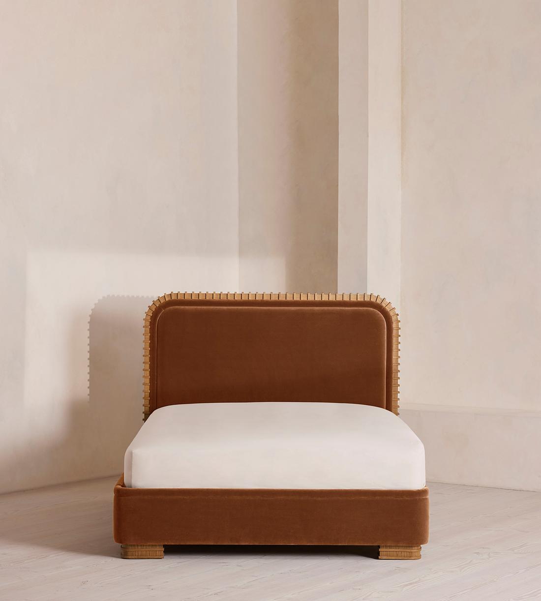 Angus Bed - King - Velvet - Cinnamon - UK - Listing - Image 2