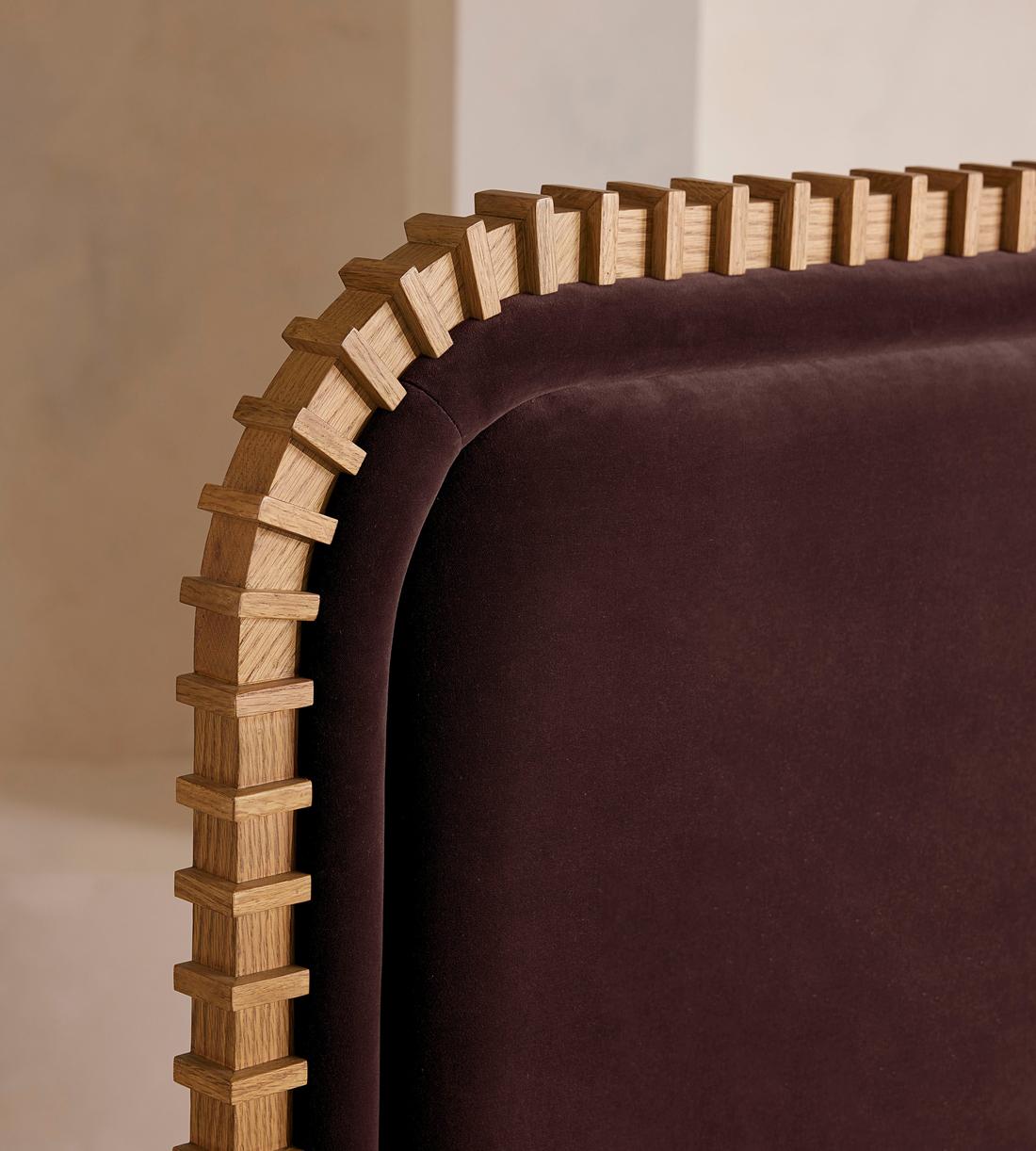 Angus Bed - King - Velvet - Aubergine - UK - Images - Image 3
