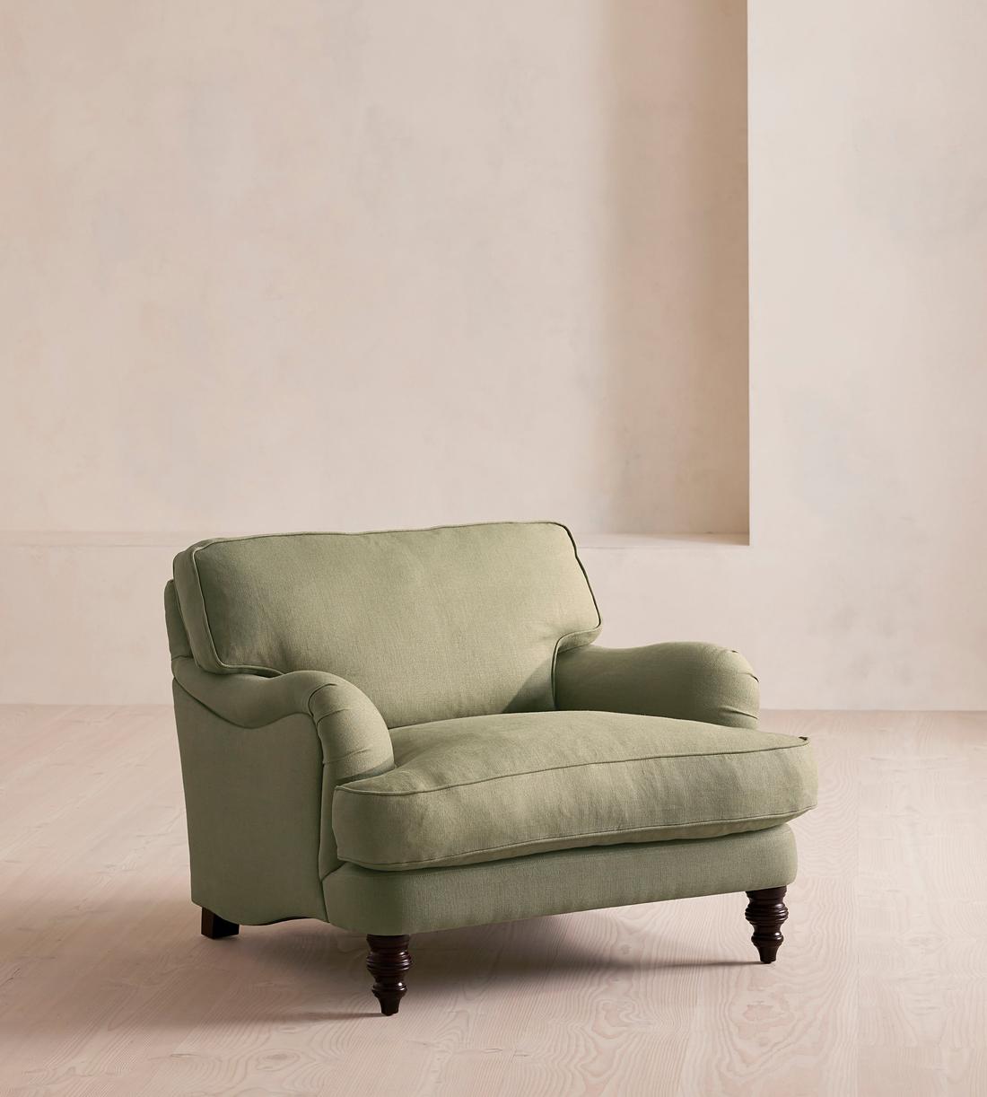 Arundel Loveseat - Linen - Sage - Listing - Image 1
