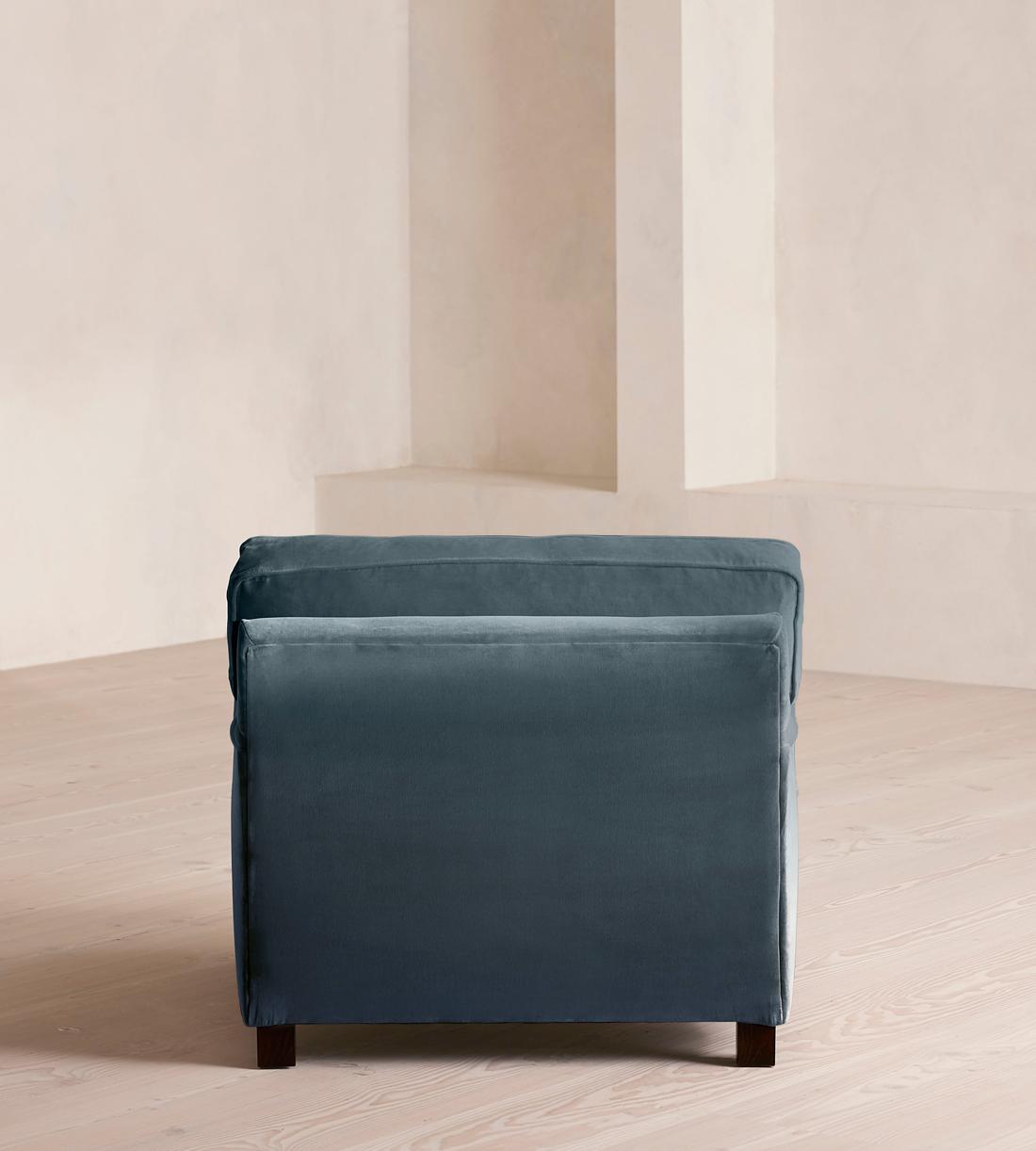 Arundel Loveseat - Velvet - Grey Blue - Images - Image 4