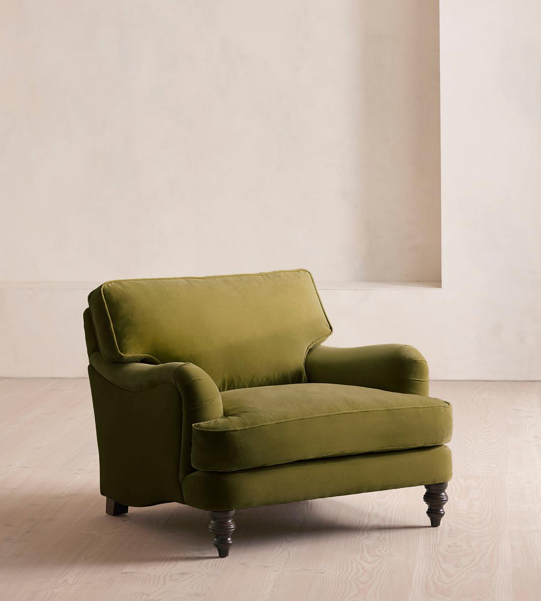 Arundel Loveseat - Velvet - Olive - Listing - Image 1