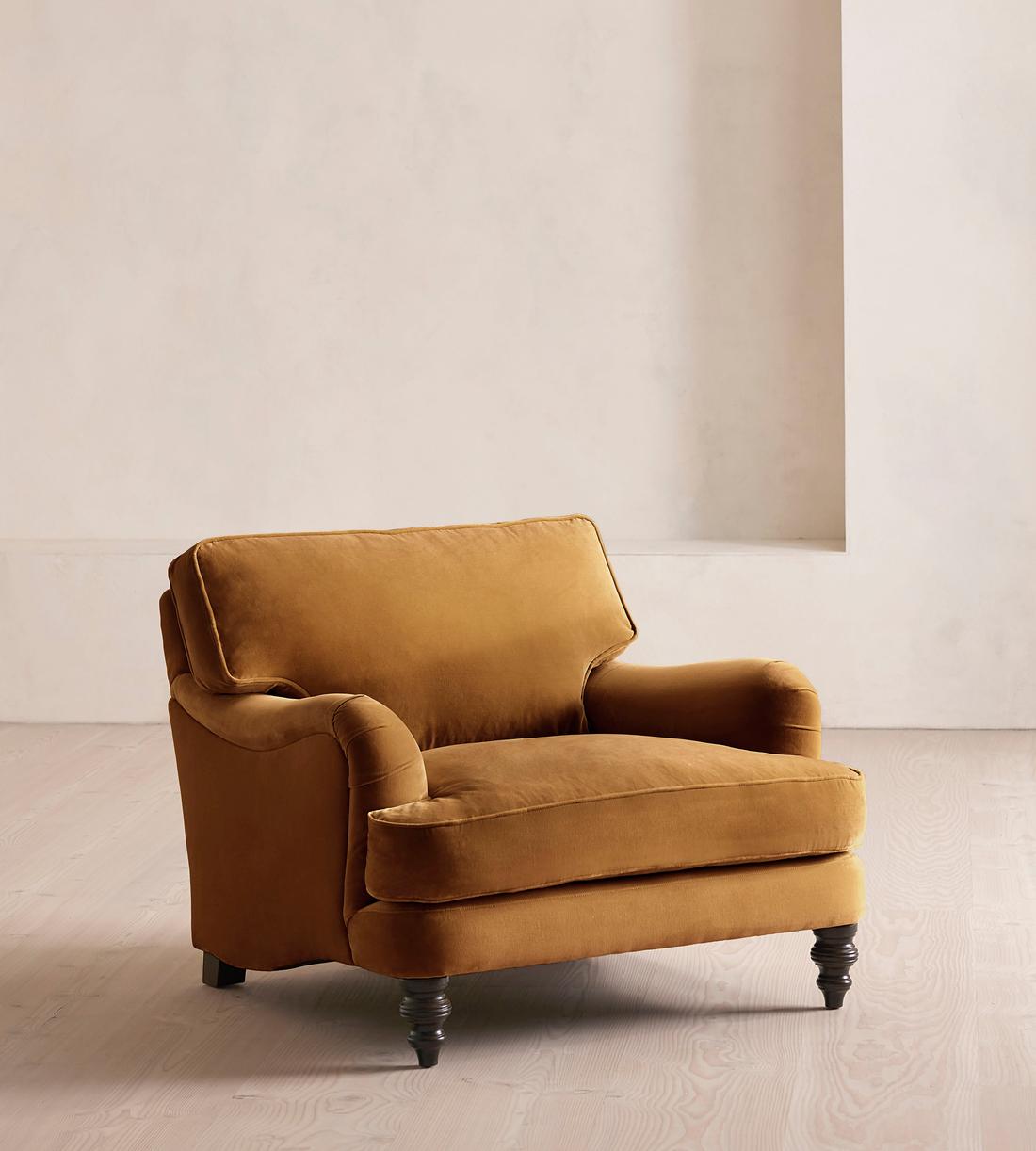 Arundel Loveseat - Velvet - Mustard - Listing - Image 1