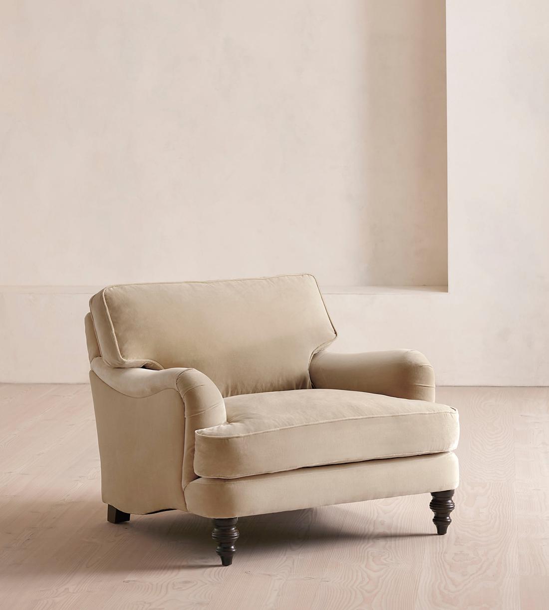 Arundel Loveseat - Velvet - Oyster - Listing - Image 1