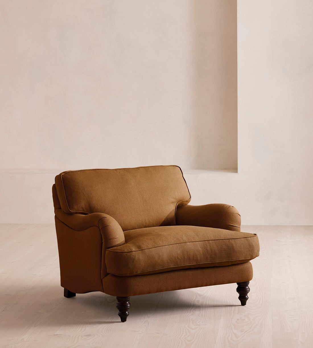 Arundel Loveseat - Linen - Terracotta - Listing - Image 1