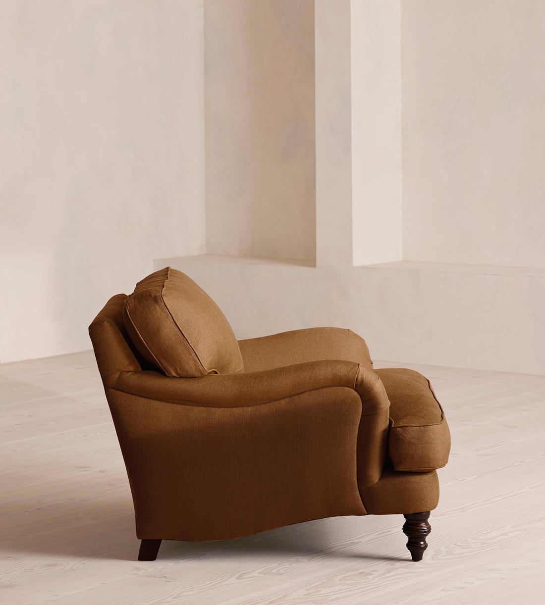 Arundel Loveseat - Linen - Terracotta - Images - Image 3