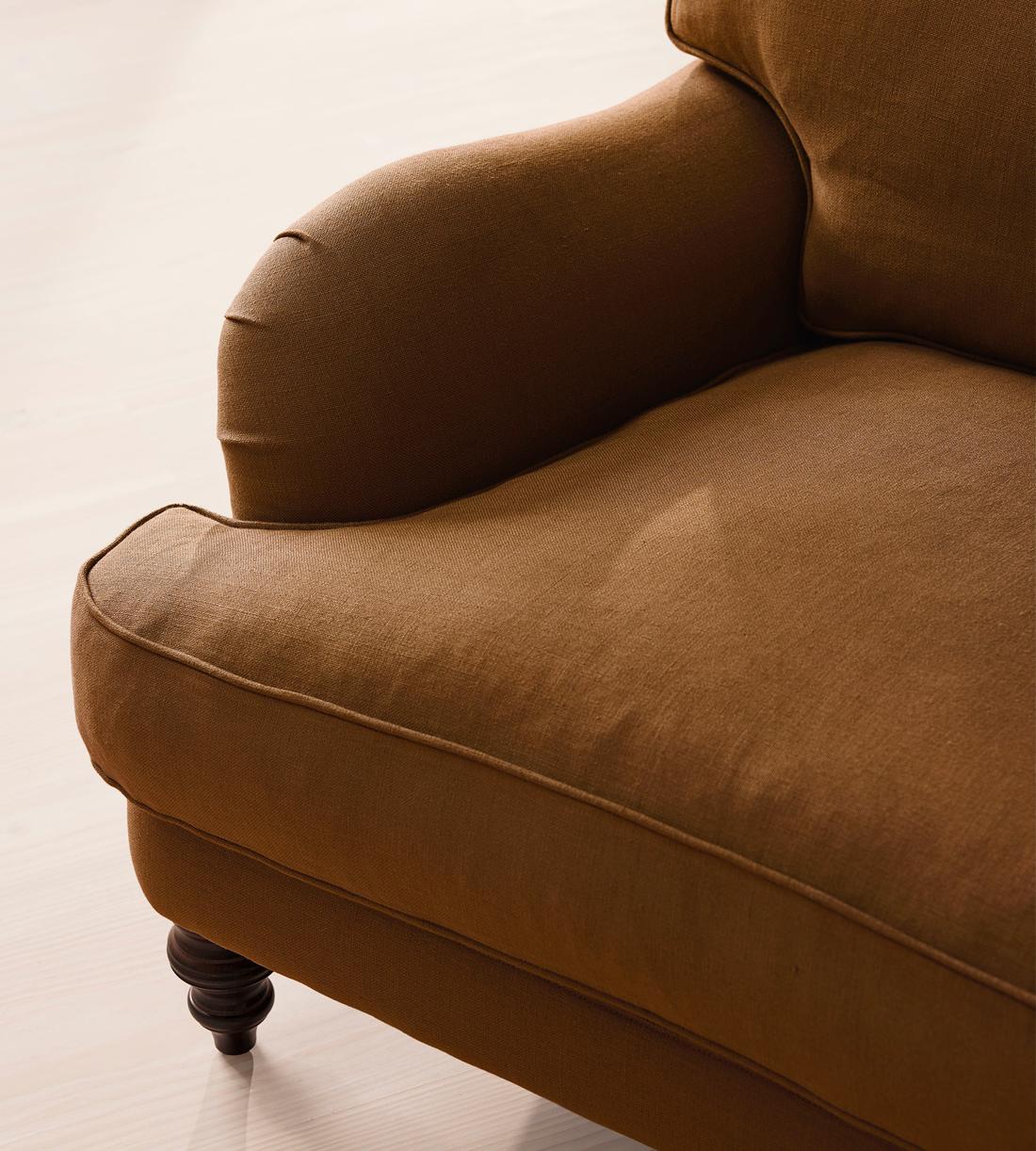 Arundel Loveseat - Linen - Terracotta - Images - Image 5