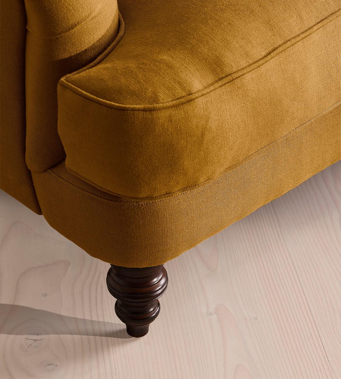 Arundel Loveseat - Linen - Turmeric - Images - Image 5
