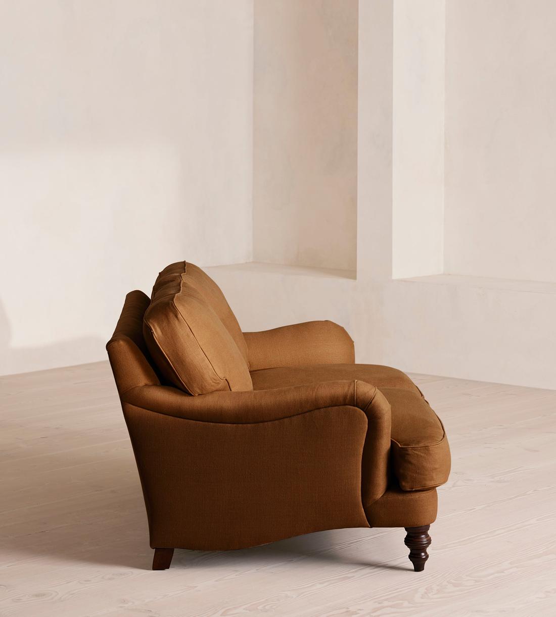 Arundel Two Seater - Sofa - Linen - Terracotta - Images - Image 3