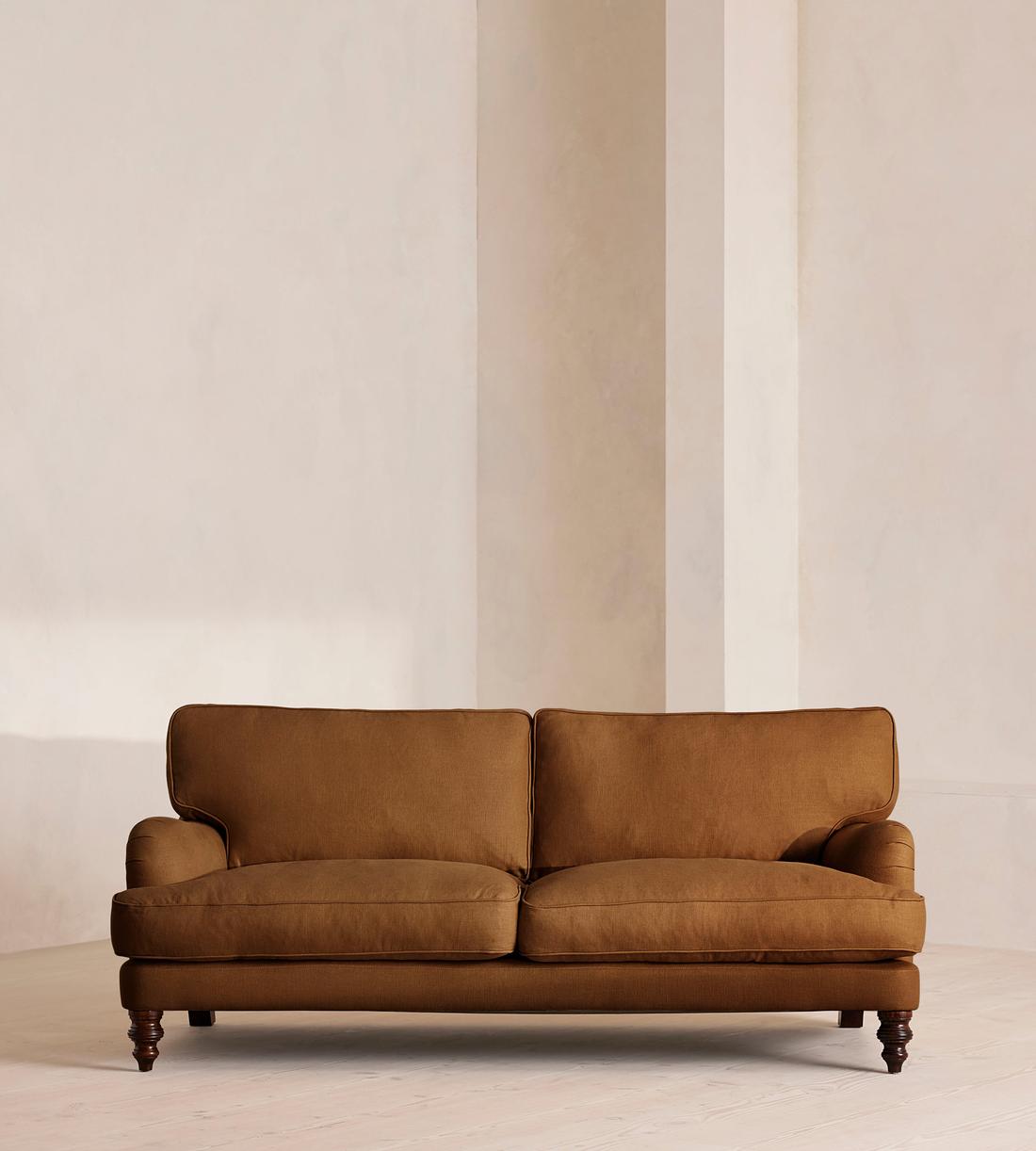 Arundel Three Seater - Sofa - Linen - Terracotta - Listing - Image 1