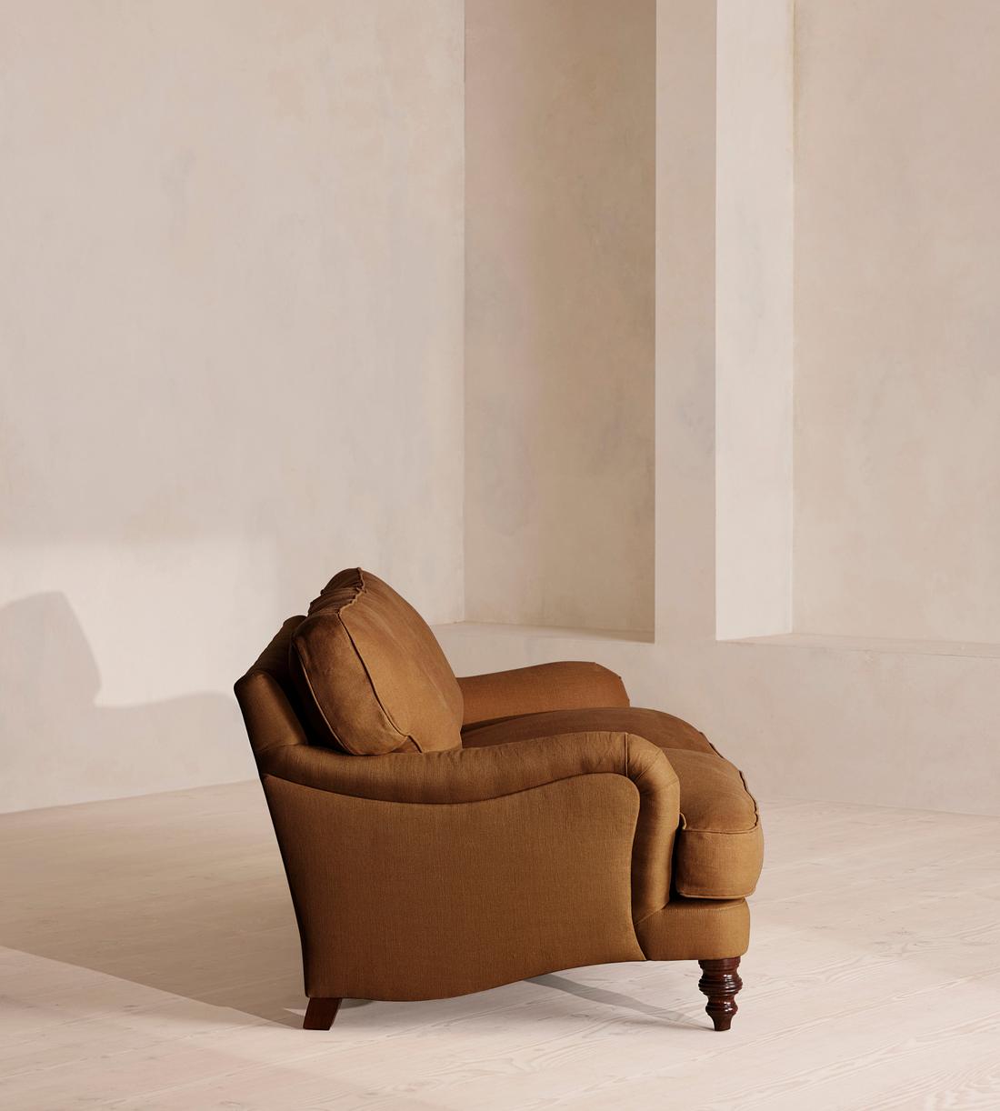 Arundel Three Seater - Sofa - Linen - Terracotta - Images - Image 3