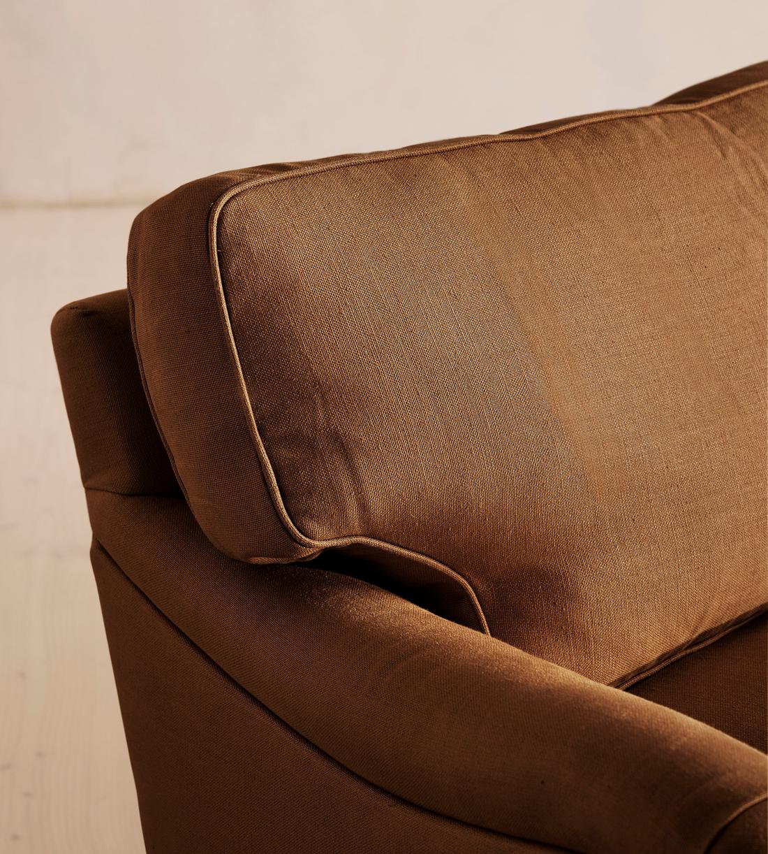 Arundel Three Seater - Sofa - Linen - Terracotta - Images - Image 5