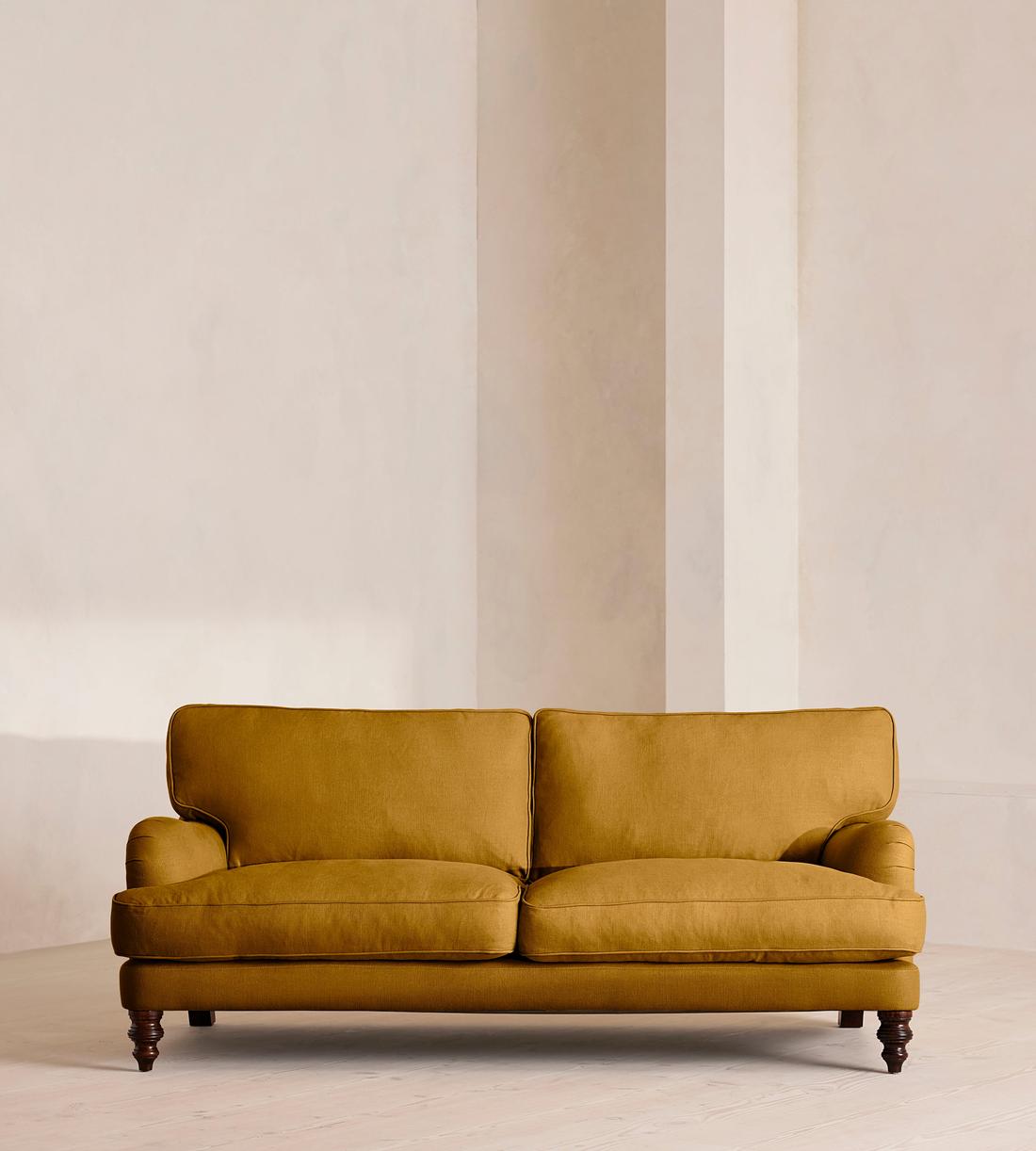 Arundel Three Seater - Sofa - Linen - Turmeric - Listing - Image 1