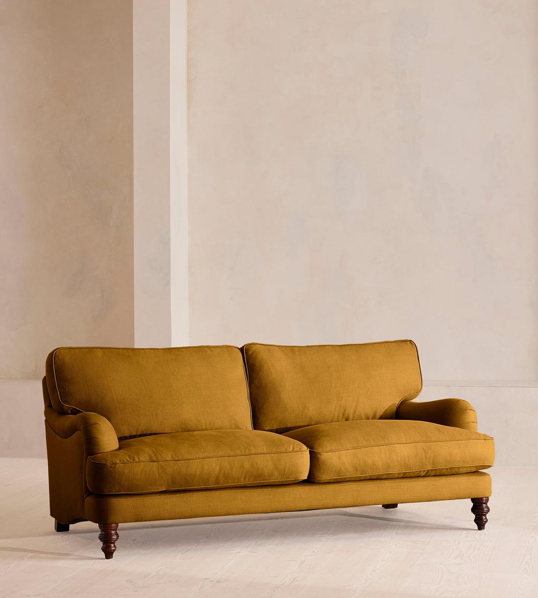 Arundel Three Seater - Sofa - Linen - Turmeric - Listing - Image 2