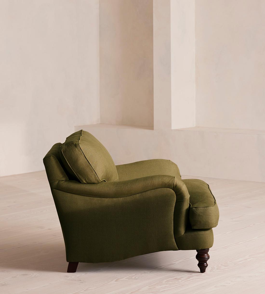 Arundel Loveseat - Linen - Olive - Images - Image 3