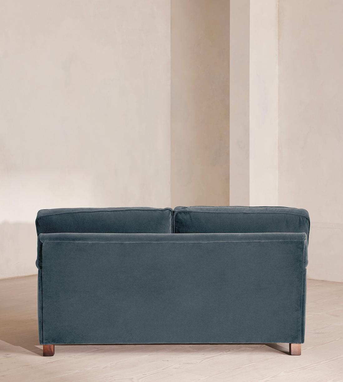 Arundel Two Seater Sofa - Velvet - Grey Blue - Images - Image 6