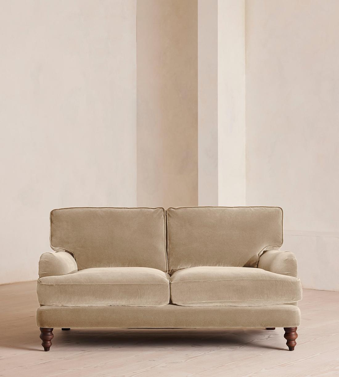Arundel Two Seater Sofa - Velvet - Oyster - Listing - Image 1