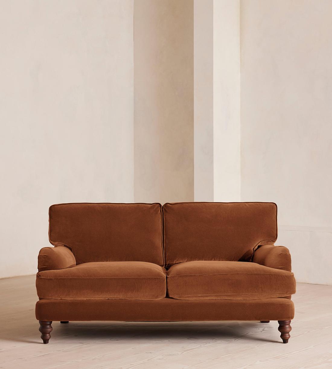 Arundel Two Seater Sofa - Velvet - Cinnamon - Listing - Image 1