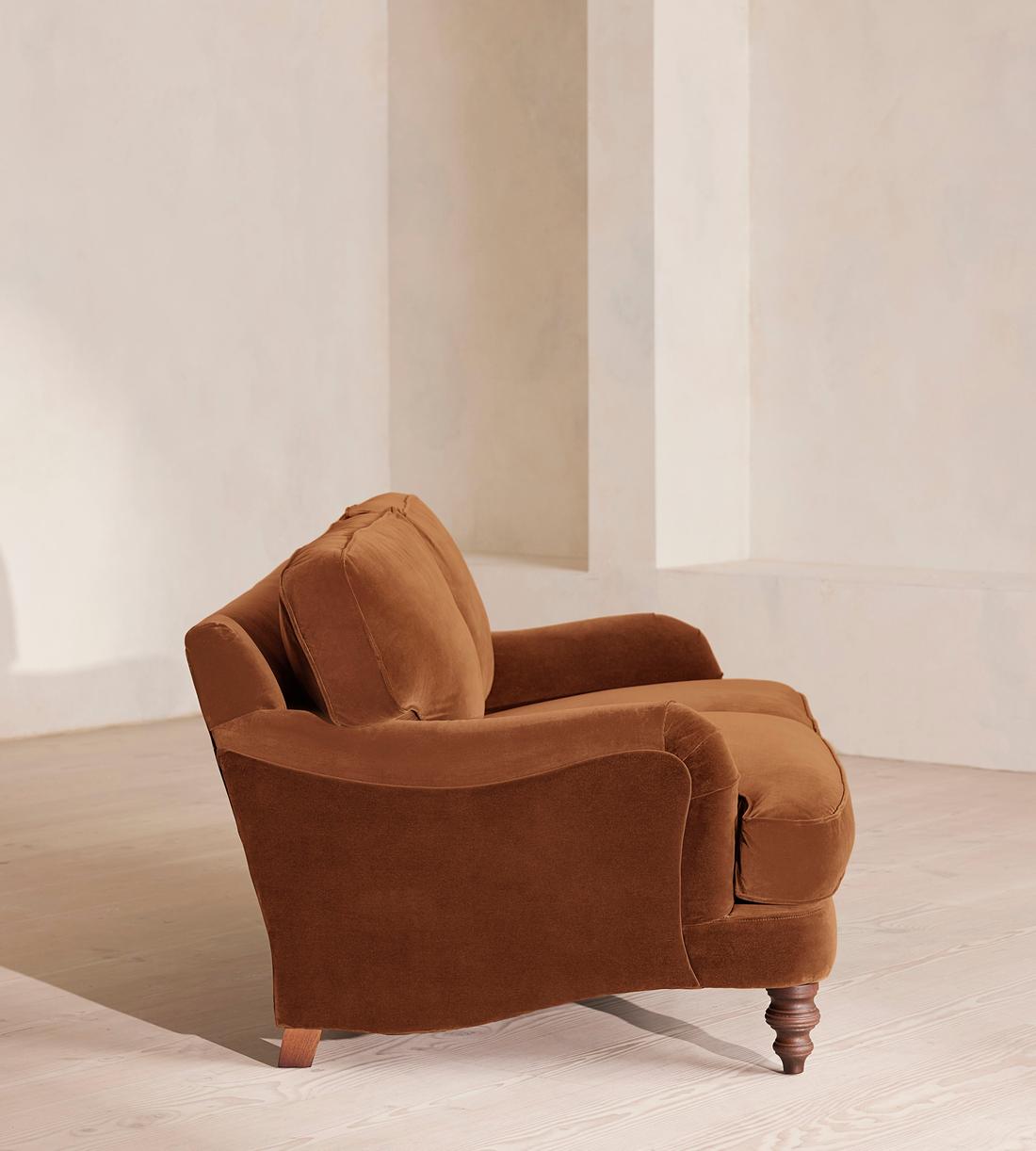 Arundel Two Seater Sofa - Velvet - Cinnamon - Images - Image 5