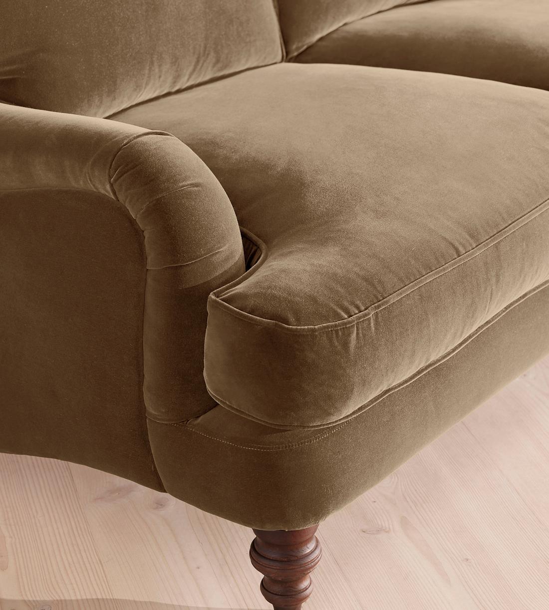 Arundel Two Seater Sofa - Velvet - Truffle - Images - Image 4