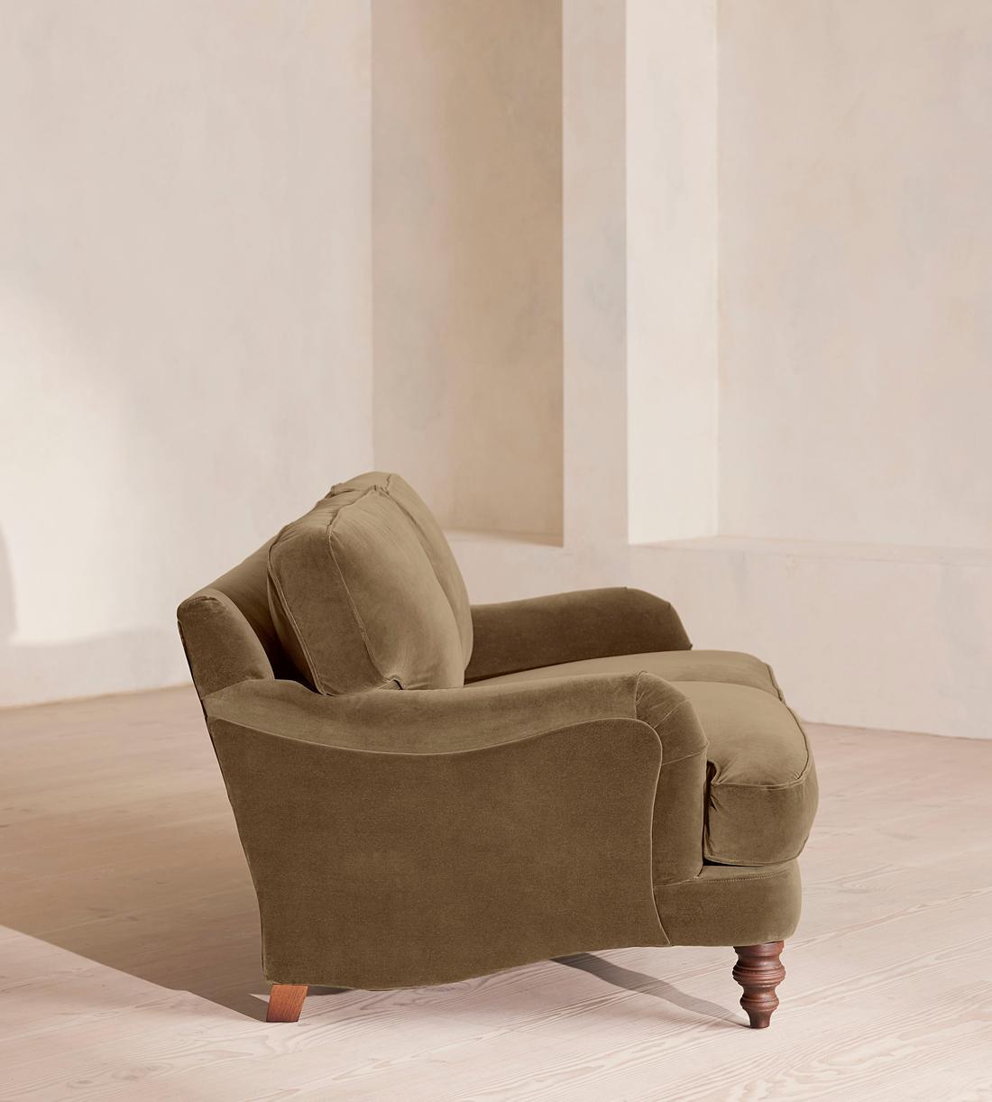Arundel Two Seater Sofa - Velvet - Truffle - Images - Image 5