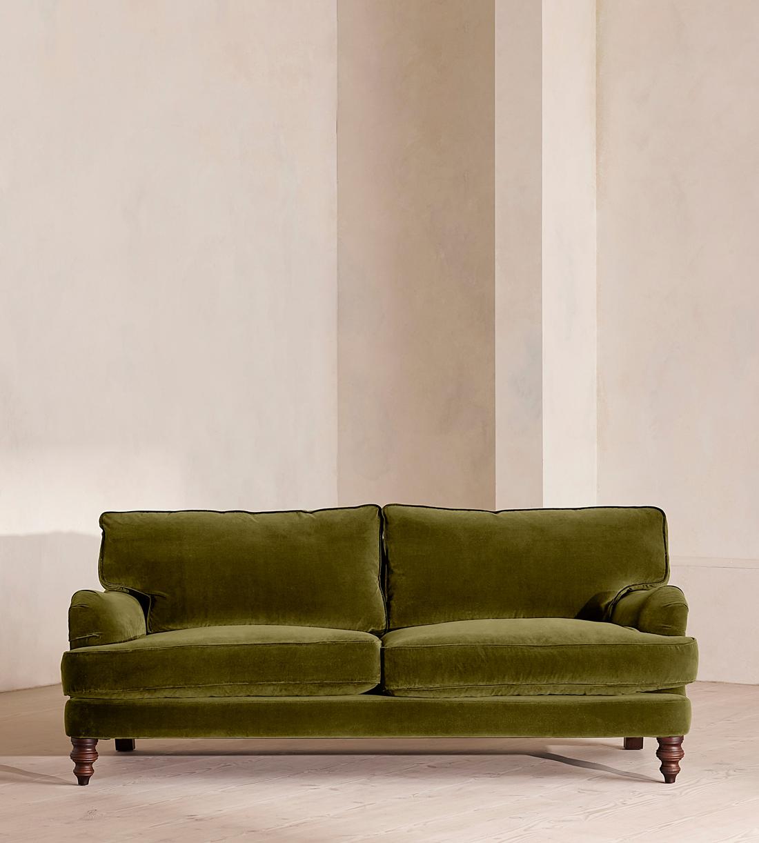 Arundel Three Seater Sofa - Velvet - Olive - Listing - Image 2