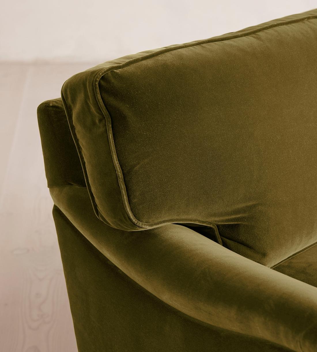 Arundel Three Seater Sofa - Velvet - Olive - Images - Image 6