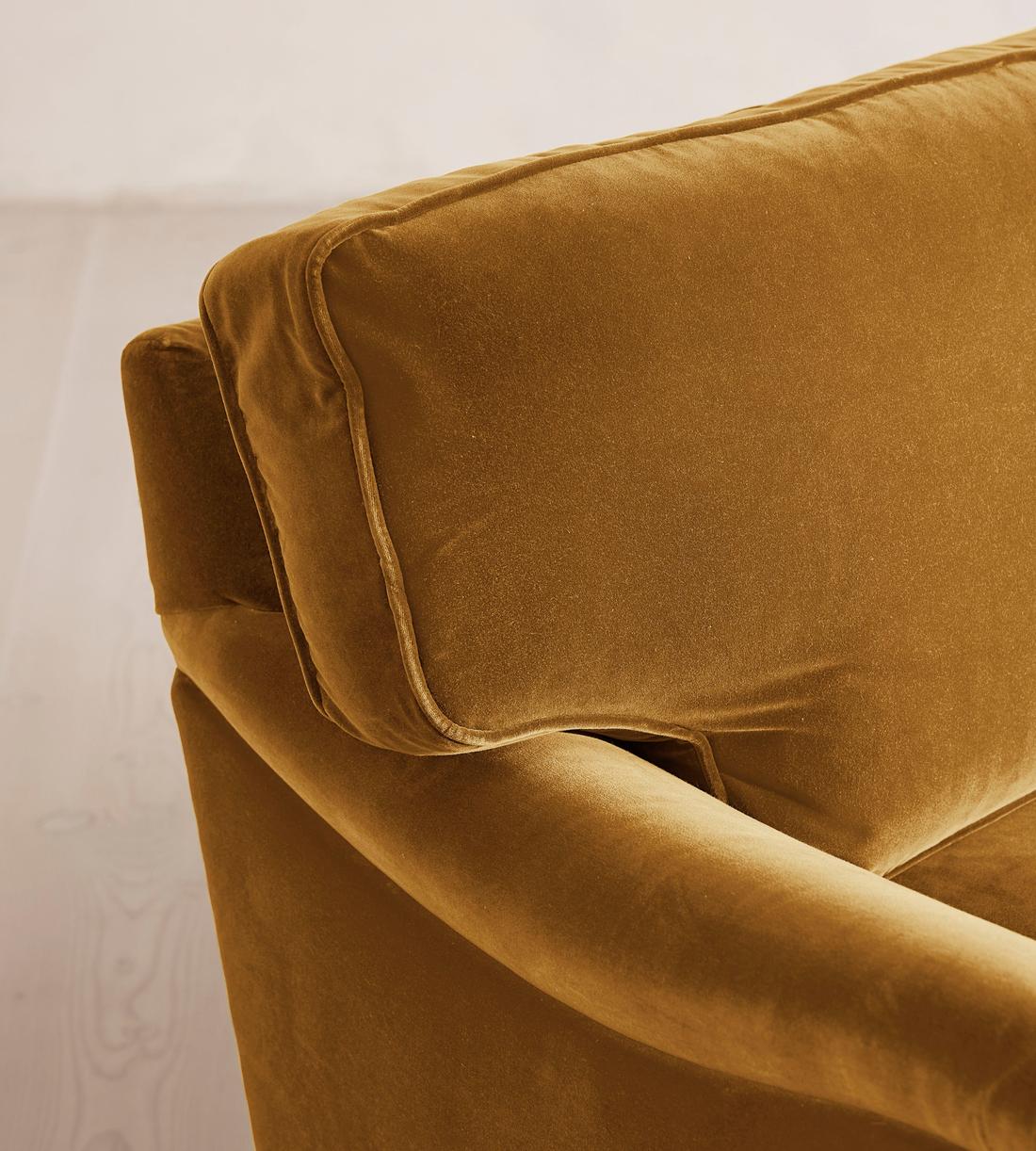 Arundel Three Seater Sofa - Velvet - Mustard - Images - Image 6