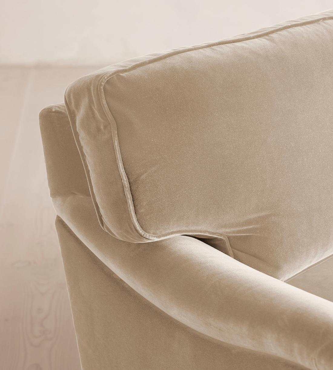 Arundel Three Seater Sofa - Velvet - Oyster - Images - Image 5