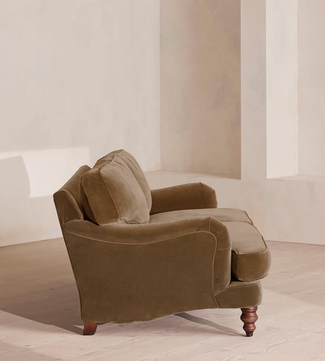 Arundel Three Seater Sofa - Velvet - Truffle - Images - Image 3