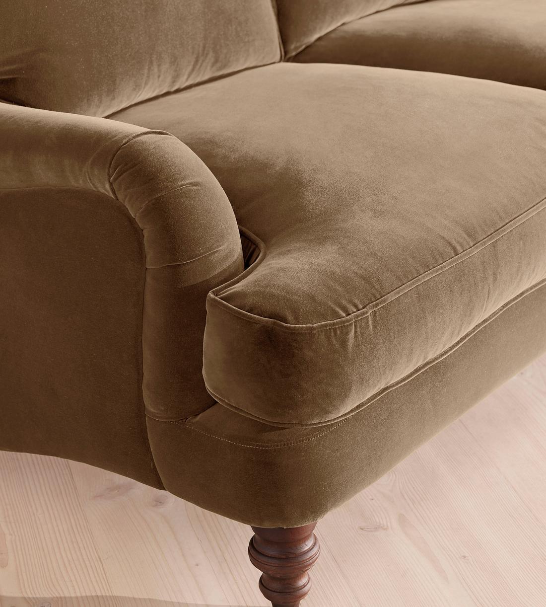 Arundel Three Seater Sofa - Velvet - Truffle - Images - Image 6