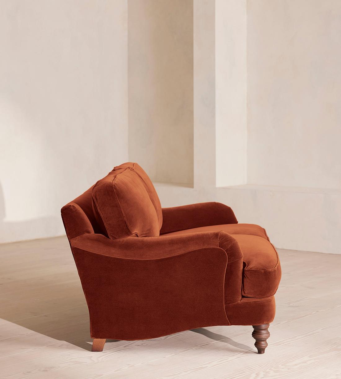 Arundel Two Seater Sofa - Velvet Rust - Images - Image 5