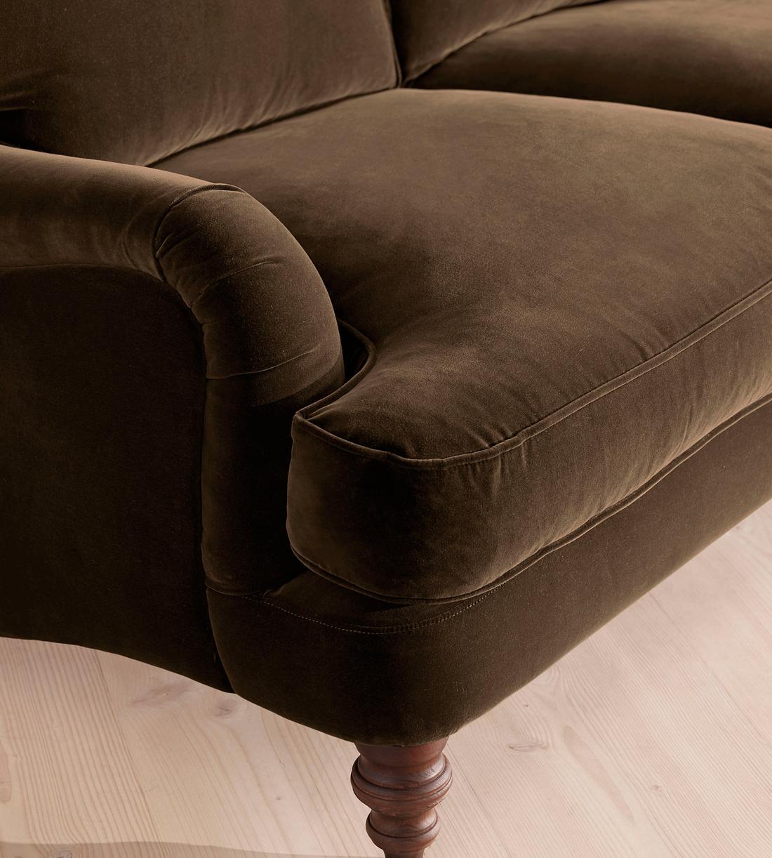 Arundel Two Seater - Sofa - Velvet - Chocolate - Images - Image 4