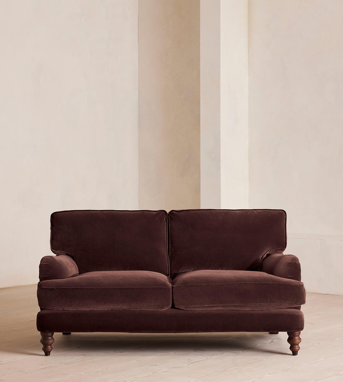 Arundel Two Seater Sofa - Velvet - Aubergine - Listing - Image 1
