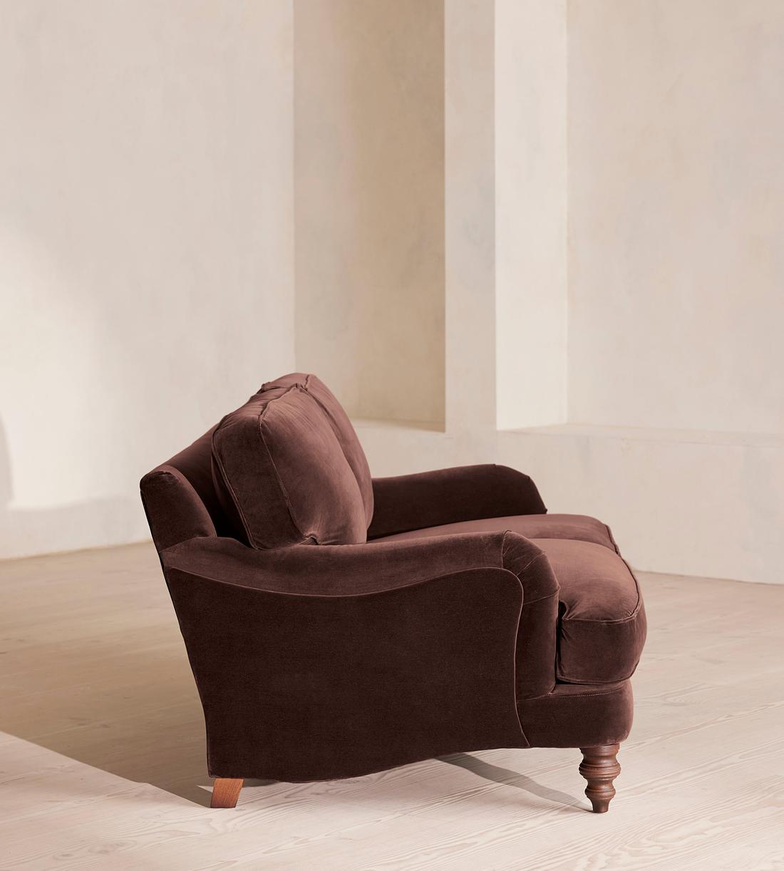 Arundel Two Seater Sofa - Velvet - Aubergine - Images - Image 5